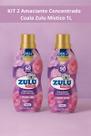 2 Un Amaciante de Roupas Liquido Concentrado Zulu Perfumes Coala Mistico 1lt