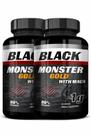 2 un Black Monster Gold 120 Caps Natu Ervas Sabor Without Flavor