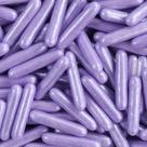 2 Un Confeito comestível Sugar Rods Roxo Perolizado 20mm