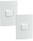 2 un conjunto interruptor simples lunare 10a 250v schneider
