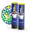 2 Un Lança Confete Neymar Kids Colorido Metalizado Popper