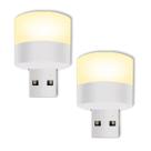 2 Un Luminária Led Usb Luz Leitura Lampada Mini Portátil Abajur