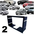 2 UN Moldura 2din Universal Chinesa Golf Polo Fiesta Ecosport Fox