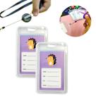 2 Un Suporte Para Cartão Colorido Com Cordão E Elástico Prático