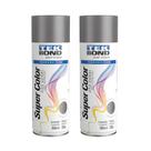 2 Un Tinta Spray Grafite 350ml 250g Alta Fixacao Tekbond