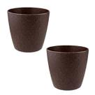 2 un Vaso plantas colmeia decorativo flor G MARROM ESCURO