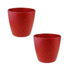 2 un Vaso plantas colmeia decorativo flor G VERMELHO