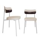 2 Unidades Cadeira Alloa fixa C/4 Pés 50 X 44,7 X 83,8 cm Pés Brancos