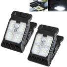 2 unidades de luz solar con clip, portátil, impermeable, con sensor de movimento 2 unidades de luz solar con clip, portátil, impermeable, con sensor de movimento