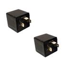 2 Unidades Rele 3 Pinos Universal Sem Suporte Para Fixação Auxiliar 12v Quadrado Pisca Seta Moto Carro Trp 107000