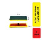 2 Unidades Rodo Abrasivo Para Limpeza Pesada Esponja Lava Limpa Piso Azulejo Sem Cabo