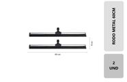 2 Unidades Rodo Para Limpeza De metal Grande Reforçado Eva Duplo 60 Cm Puxa E Seca Banheiro Multiuso Sem Cabo