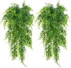 2 Unidades Samambaias Verde Pendente folhagem verde 65cm