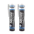 2 Unidades Silicone Acético Preto 256g Tekbond