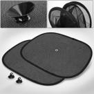 2 Unidades Tapa Sol Veicular 44x37cm Tela De Proteção Raios Uv Janelas Laterais Carro Bebê Passeio Viagem