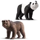 2 Unids Brinquedo Animal Realista Vinil Urso e Panda 2 Unids Brinquedo Animal Realista Vinil Urso e Panda