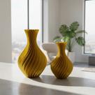 2 Vaso Jarro Espiral Para Flores Artificiais Decoração Rack