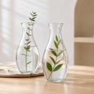 2 Vasos de Vidro Transparente Decorativo Pequeno Para Flores Arranjos Minimalistas Centro Mesa 2 Vasos de Vidro Transparente Decorativo Pequeno Para Flores Arranjos Minimalistas Centro Mesa