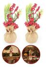 2 Vasos Flores E Frutos 20cm Mesa Decoração Sala Palha Vermelho 2 Vasos Flores E Frutos 20cm Mesa Decoração Sala Palha Vermelho