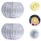 2 Velas Led Transparente Luz para Decoração 6cm 2 Velas Led Transparente Luz para Decoração 6cm