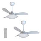 2 Ventiladores de Teto 3 Pás Branco Ventisol Bivolt