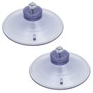 2 Ventosa de 90mm (9 cm) Em PVC Cristal Com Parafuso e Porca 2 Ventosa de 90mm (9 cm) Em PVC Cristal Com Parafuso e Porca