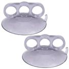 2 Ventosa Garra 3 Dedos PVC Cristal 110mm Martelinho De Ouro
