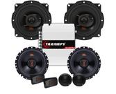2 Vias JBL 62VMS80 160W + Par Alto Falantes JBL 5 Triaxiais 5TRFX55 110W + Módulo TS400x4
