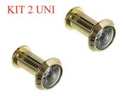 2 Visor Para Porta Olho Mágico Dourado De 32 Á 52 Mm Starfer