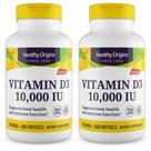 2 Vitamina d3 Healthy Origins 10 000 ui 360 Solftgels Sem Sabor