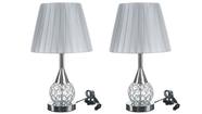 2 X Abajur Luminária Quarto Sala mesa de cabeceira Cristal Bivolt
