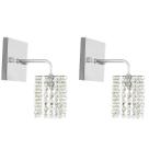 2 x Arandelas De Cristal Legitimo Clearcast A Mais Linda 2 x Arandelas De Cristal Legitimo Clearcast A Mais Linda