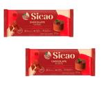 2 X CHOCOLATE SICAO NOBRE 1,01Kg BARRY CALLEBAUT AO LEITE