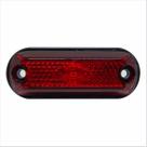 2 x Lanterna Delimitadora Lateral Carreta Caminhão Baú 3leds Vermelha (RUBI)