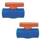 2 X Registro Esfera Monobloco 50mm Soldável Irrigação