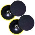 2 x Suporte Prato Disco 4 Polegadas 100mm Politriz Esmerilhadeira Lixadeira M14 KaQi