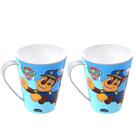 2 Xícaras Caneca Plástica Infantil Patrulha Canina 360ml para Refri Suco Café