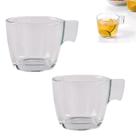 2 Xícaras de Vidro 268ml Caneca Café Chá Casual Cristar