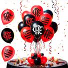 20 Balão Bexigas festa Flamengo Decoração Aniversário 8"