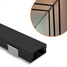 20 Barras Perfil Led Sobrepor All Black 17mm 1 Metro Para Fita Led