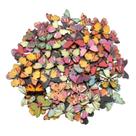 20 Botões de Madeira Borboletas Costura Artesanato 20mm DIY 20 Botões de Madeira Borboletas Costura Artesanato 20mm DIY