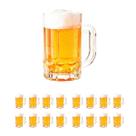 20 caneca de chopp cerveja bebida vidro resistente 400ml
