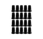 20 Capa De Porca Belga Preta Black Roda Caminhao 16 18 19 21 22 24mm Baixa