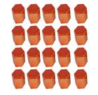 20 Capa De Porca Hungara Laranja Metalizada Caminhão 32/33mm