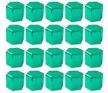 20 Capa De Porca Mini Hungara Verde Metalizada Caminhão 32/33mm