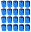 20 Capa Porca Boliviana Azul Cromada Metalizada 18mm 19mm
