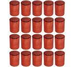 20 Capa Porca Boliviana Vermelha Metalizada 21mm 22mm