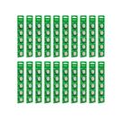 20 cartelas com 5 baterias pilhas botão 500mah 3v cr 2450 intelbras