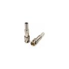 20 conector bnc macho com mola gold profissional premium