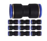 20 Conexão Pneumatica União Emenda Push-in Engate Rapido Mangueira Pu 12mm 20 Conexão Pneumatica União Emenda Push-in Engate Rapido Mangueira Pu 12mm